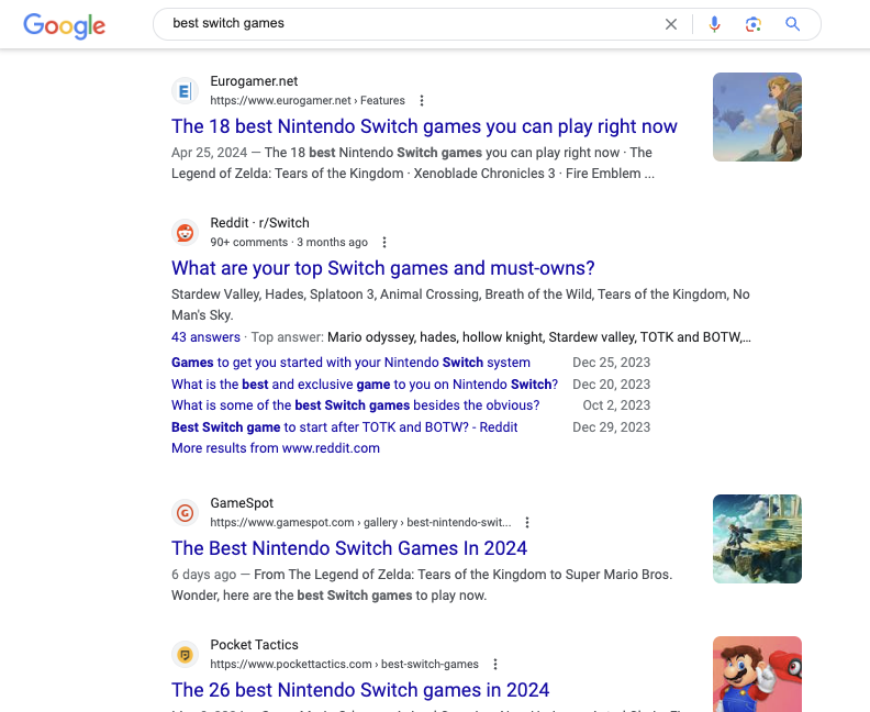 brodieseo's tweet photo. Google is now running a test that allows forums such as Reddit to take up much more space in search results. The test extends upon the sitelink treatment, allowing upvotes/comments to appear alongside answers from users. More variations of this test: https://t.co/8Cm8sE0hsO https://t.co/YAoQwkish0