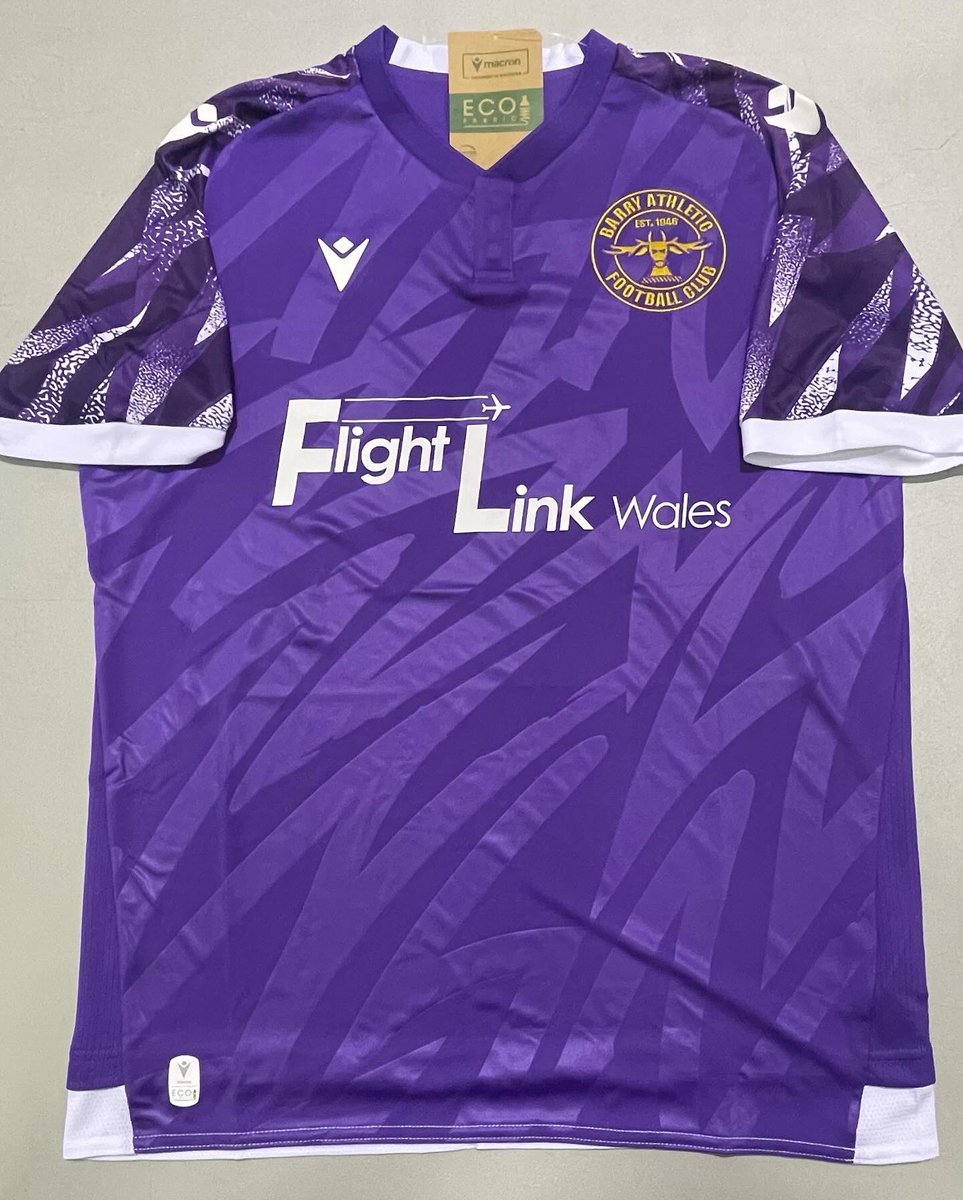 MacronCardiff's tweet photo. Customised Themis Eco Shirt 🟣⚪️🟡

Order for @barryathleticfc Age Groups…

#macroncardiff #becomeyourown https://t.co/uaCFmNPsKQ