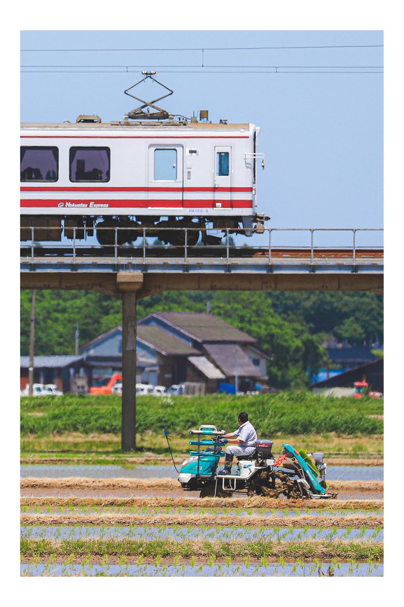 ほくほく線が時速10kmで運行してたら地元民でも注目するよね