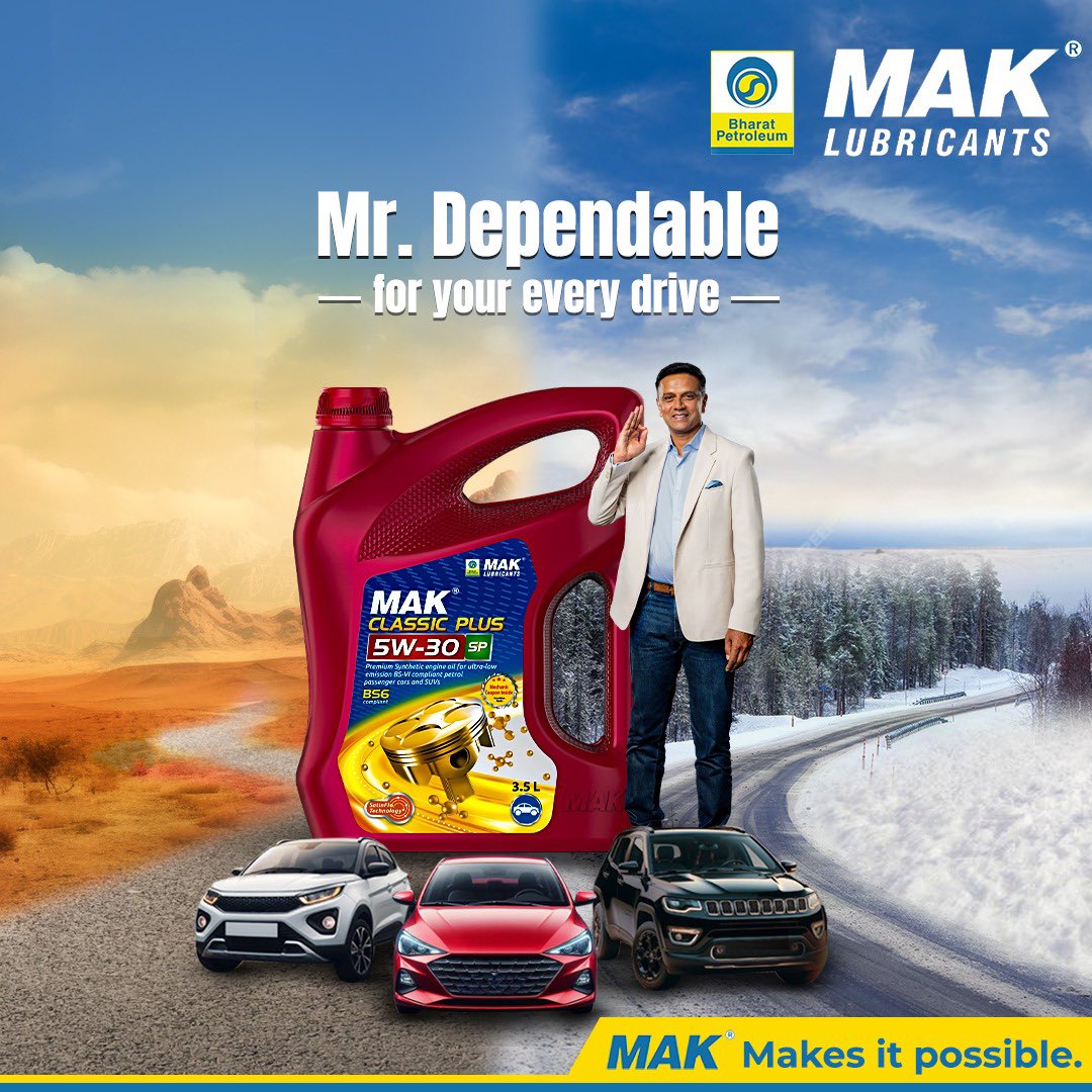 No matter the climate, BPCL MAK Lubricants deliver superior performance and protection. Drive with confidence, drive with MAK. #BPCL #MAKLubricants #VehiclePerformance