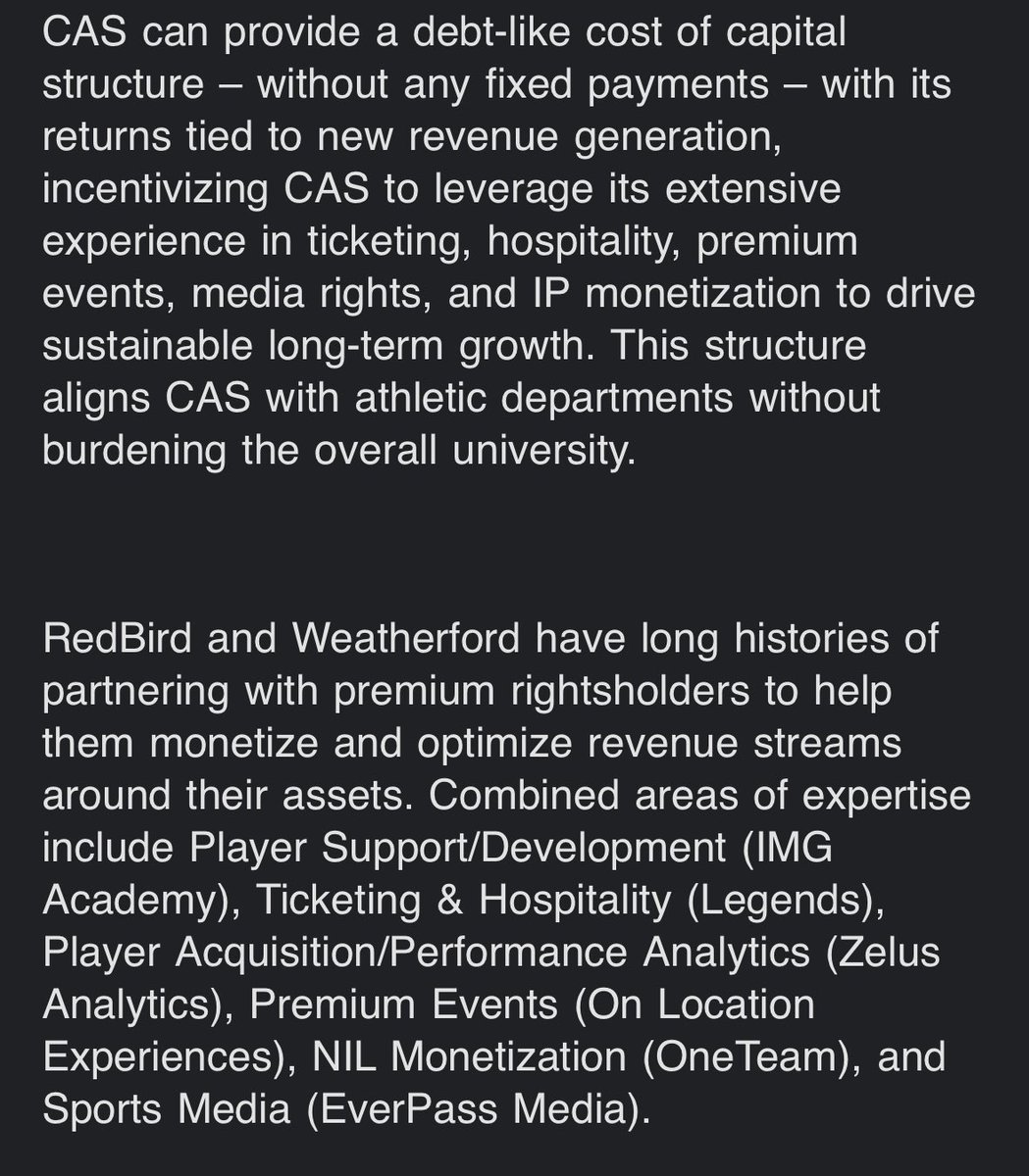 Ready for private capital in college athletics? Former Florida State quarterback Drew Weatherford has partnered with RedBird Capital to form Collegiate Athletic Solutions, “a purpose-driven, dedicated capital and business-building platform for university athletic departments.”
