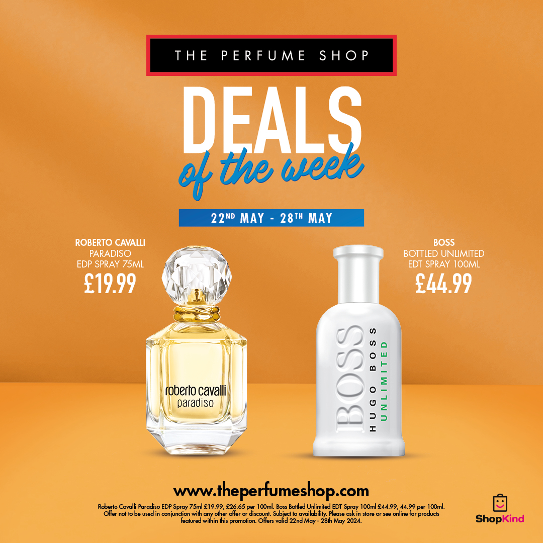 This weeks exclusive deals available for all customers. Visit us instore today @theperfumeshop #FathersDay2024 #theperfumeshop #tpssc