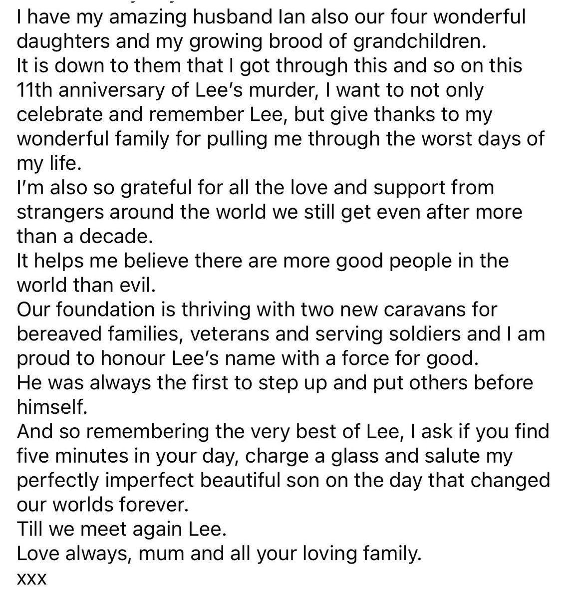 Lee Rigby Foundation tweet media