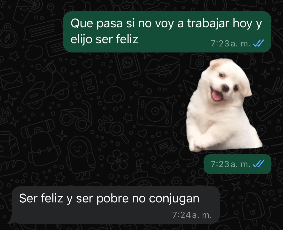 mdelc_17's tweet photo. Yo no queriendo trabajar.
Mi jefe en automático 
🗣️ https://t.co/D6drmmYdI2