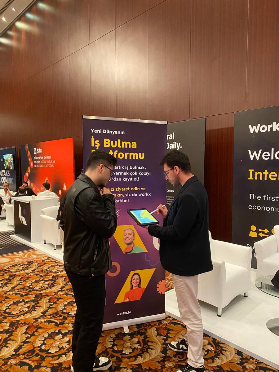 🕌 WORKFORCE ROADSHOW: BLOCKCHAIN X ISTANBUL 🕌

🇹🇷 What a great first day! Join our booth until tomorrow to:

ℹ️ Learn more about Work X
🧠 Try out our brand new #GPT4o AI Assistant to list jobs temporarily for free!
📋 Create your own Work X Talent Profile

#AI #RWA $WORK