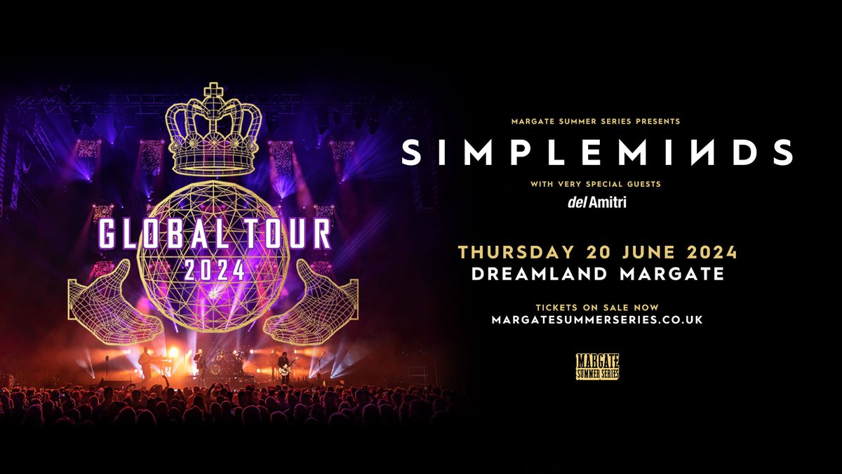 Get ready to rock with @simplemindscom and @DelAmitri at @DreamlandMarg on June 20th, 2024! Join us for an unforgettable night of music and memories! 🎶 dreamland.co.uk/event/simple-m… #SimpleMinds #dreamland #concert #margate #ramsgate #broadstairs #thanet #kent #kentlife #music