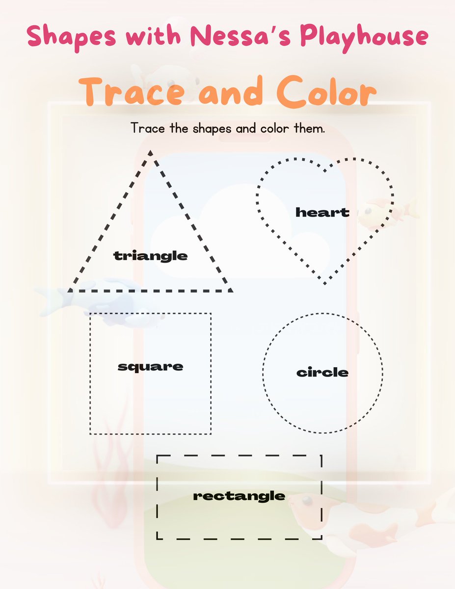 Nessasplayhouse's tweet image. Learning Shapes together! #preschool #parentingtips #shapesforkids #tracing