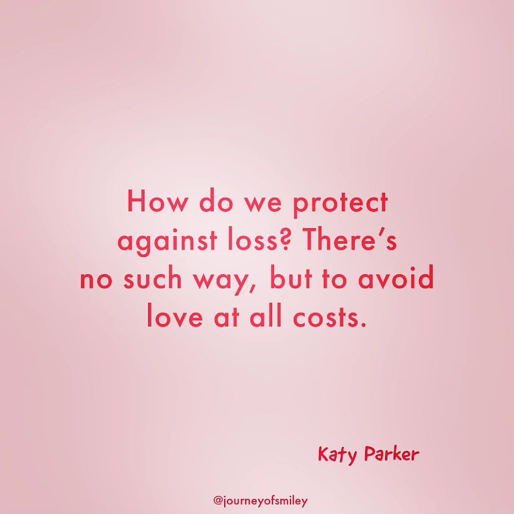 But isn't it better to live and love than never experience love in life because of the fear of loss?

instagram.com/p/C7RZqkoM25K/…
.
.
#grief #grieving #loss #MissingYou #love