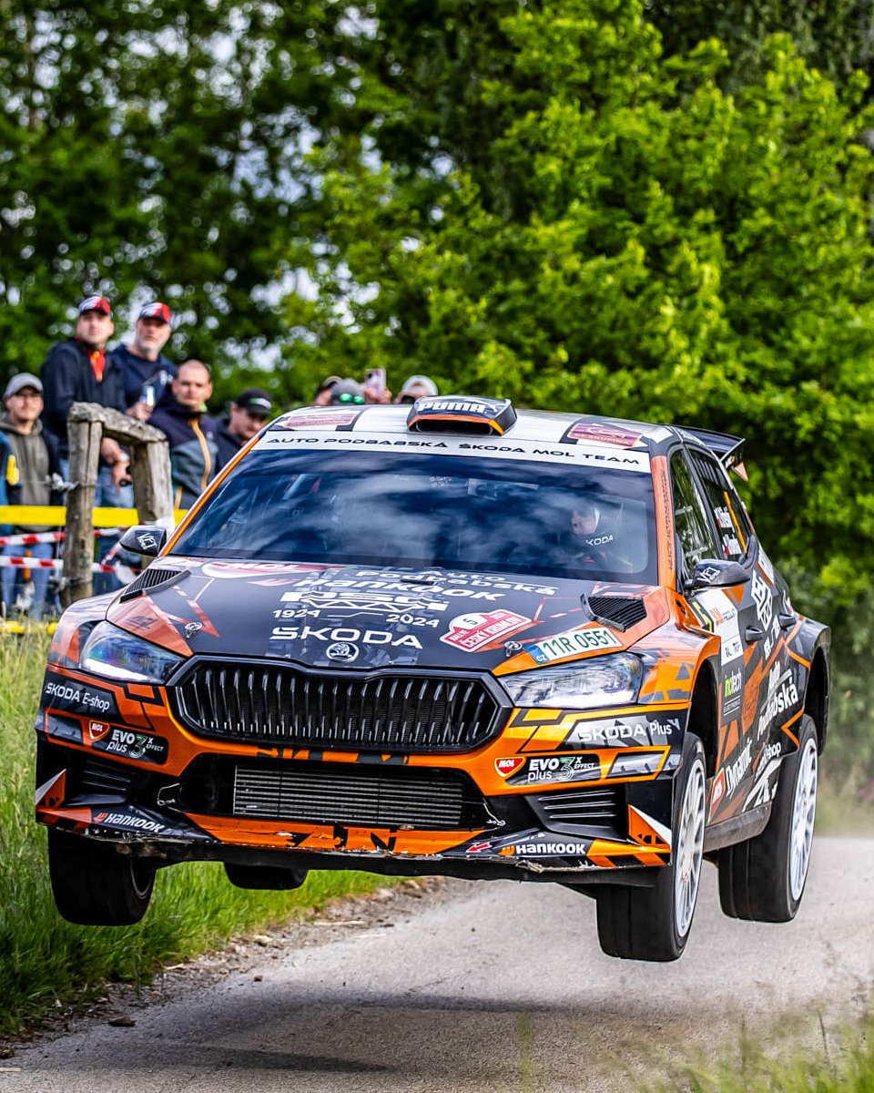 Last weekend, Czech rally driver Dominik Stříteský raced to victory at the 51st Rally Český Krumlov on Hankook tyres. At the wheel of his Škoda Fabia RS Rally2, he used the reliable grip level to triumph over some fierce opposition. #Hankook #Rallye #Rally #Skoda #Motorsport