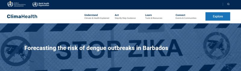 This case study on 'Forecasting the risk of dengue outbreaks in Barbados', led by Anna M. Stewart Ibarra is live on the ClimaHealth dashboard - climahealth.info/resource-libra…