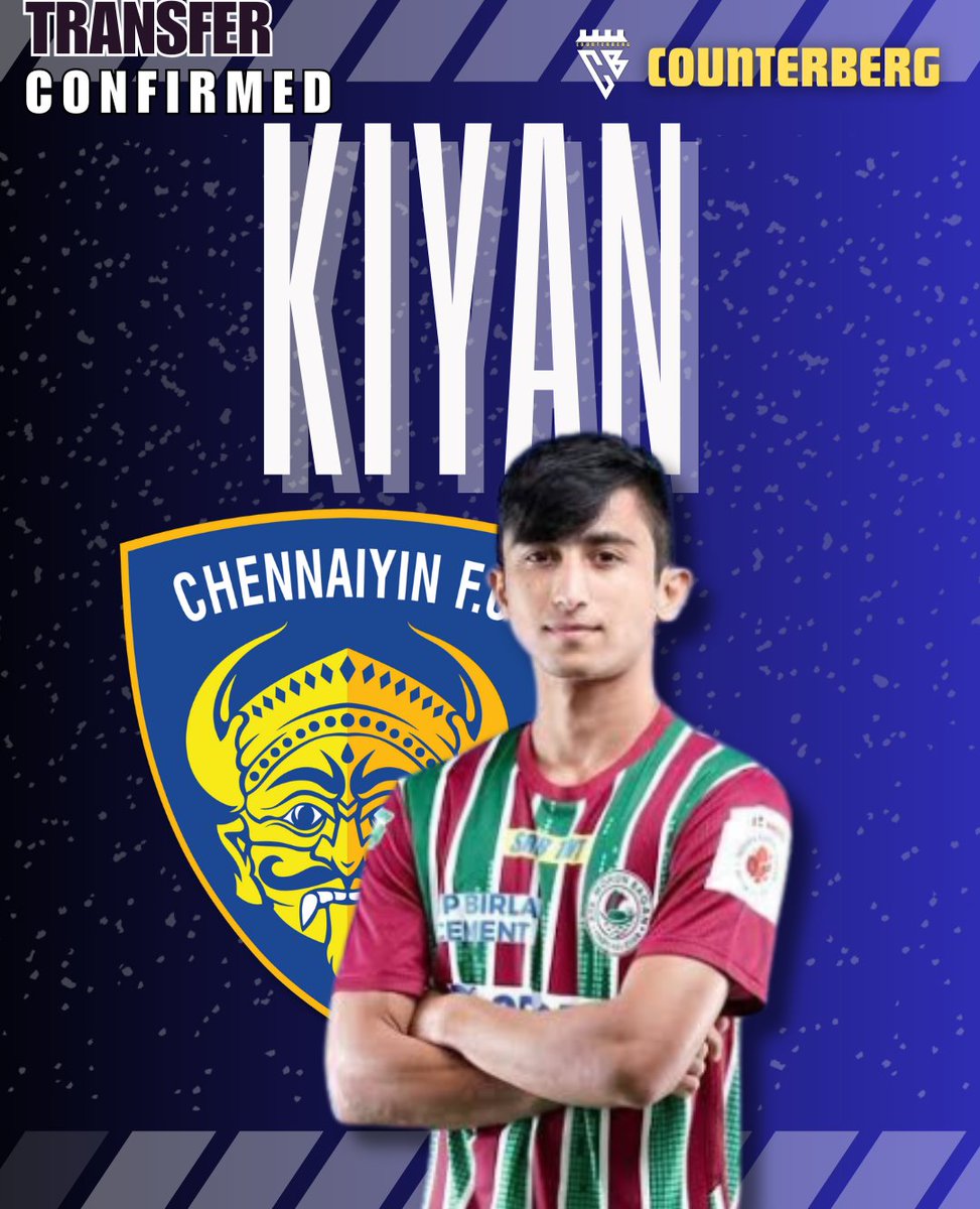 Kiyan Nassiri signed for Chennayin FC on a three year contract How do you rate this transfer? #IndianSuperLeague #indianfootball #isl #chennayinfc #cfc #MohunBaganSuperGiant #mbsg #TransferNews