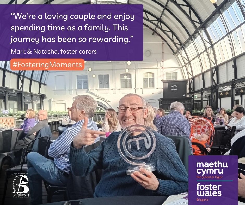 #FosteringMoments
“We’re a loving couple and enjoy spending time as a family. This journey has been so rewarding” Mark & Natasha
Life-changing. Rewarding. Fulfilling.
bridgend.fosterwales.gov.wales #FCF24