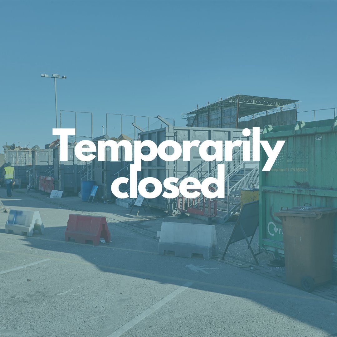 Due to an ongoing incident, South Access Road reuse and recycling centre is currently closed. We apologise for any inconvenience.