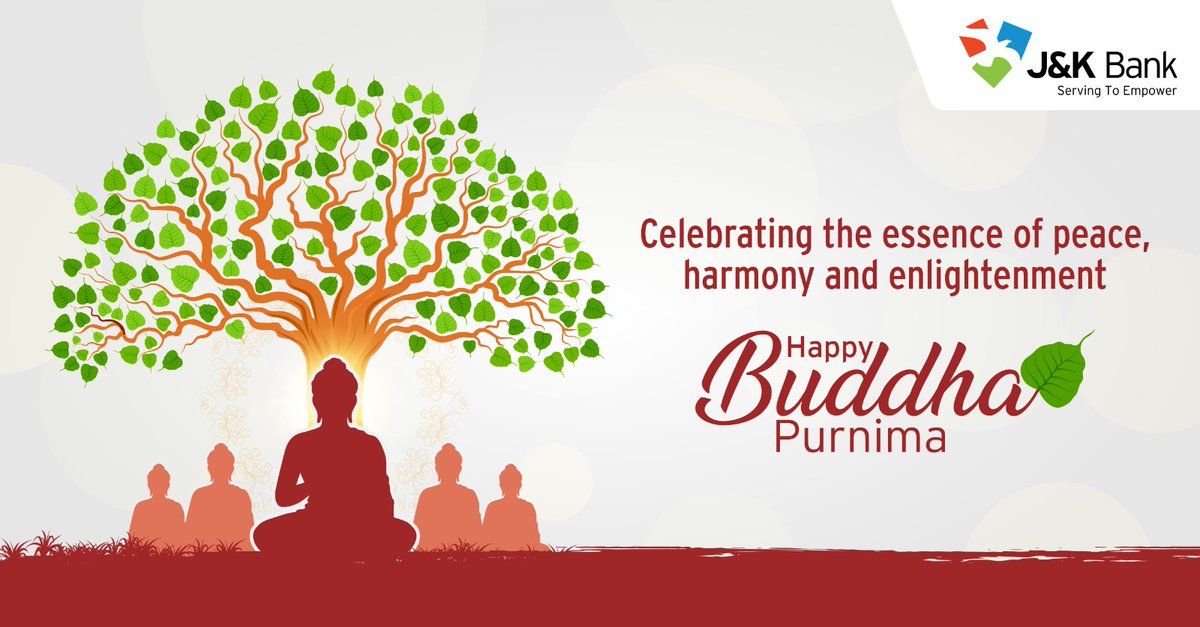 May Lord Buddha’s teachings inspire you to walk the path of peace, compassion, and wisdom J&K Bank wishes everyone a happy and peaceful #BuddhaPurnima. #JKBank #HappyBuddhaPurnima