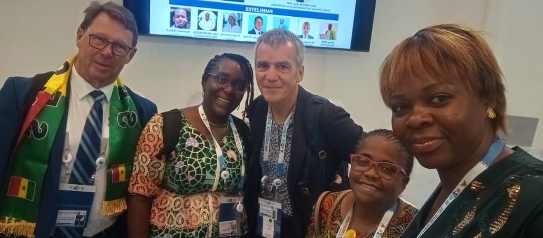 FME, 22 Mai 2024: Session "OPPORTUNITES D’INVESTISSEMENT ET APPROCHE POUR UN FINANCEMENT DURABLE DE L’ASSAINISSEMENT". C'était sur le PAVILLON SENEGALAIS et l'un des panélistes étant le Président du #pSEau. Une occasion de rencontrer la délégation du <a href="/pSEau/">pS-Eau</a> ,<a href="/sidicoul/">Sidi Coulibaly</a>