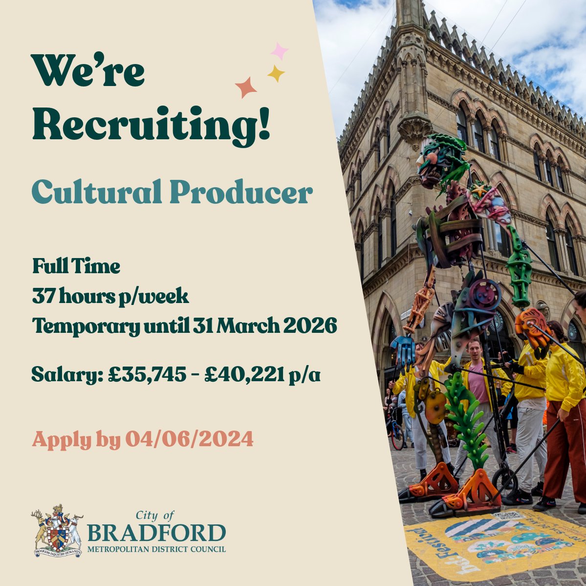 We're looking for a ✨ Cultural Producer ✨ Think it could be you? Find out more and apply here: orlo.uk/x6Cwu
