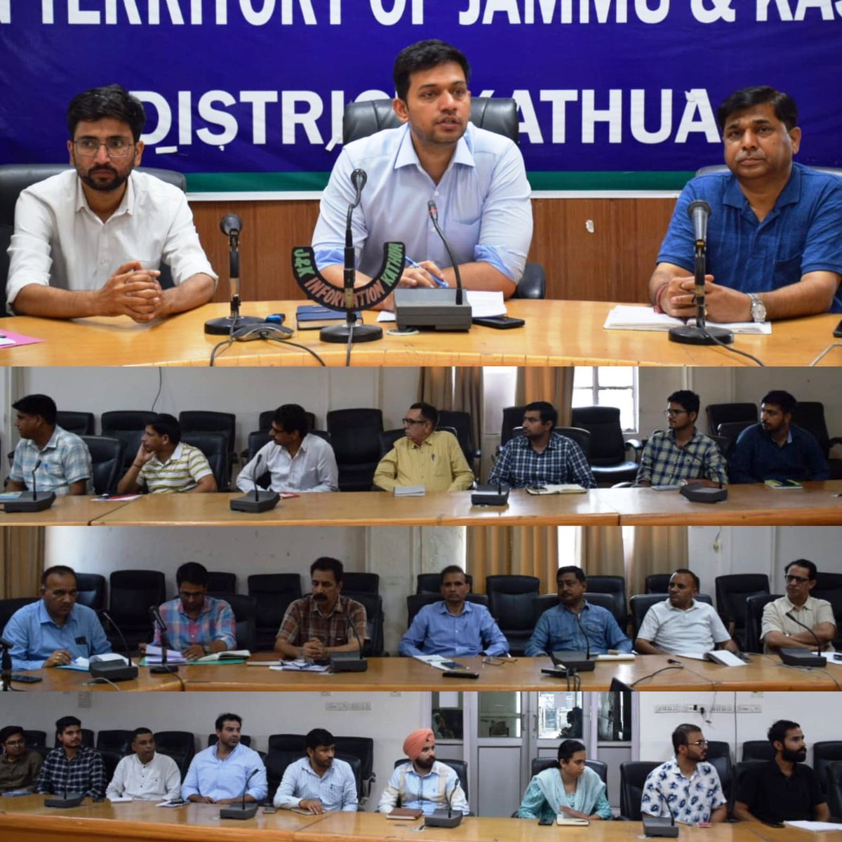 DC @Minhas1Rakesh reviews of drinking water supply scenario in Kathua district A Joint Control Room of the Civil and Mechanical Wing of JSD would operate round the clock to ensure smooth drinking water supply in all subdivisions @districtadmkat1 @DiprKathua @diprjk