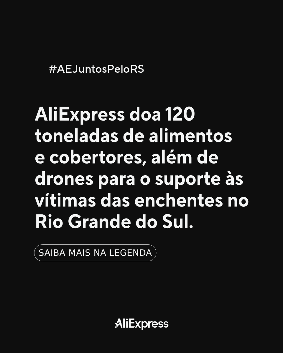 AliExpress Brasil tweet media