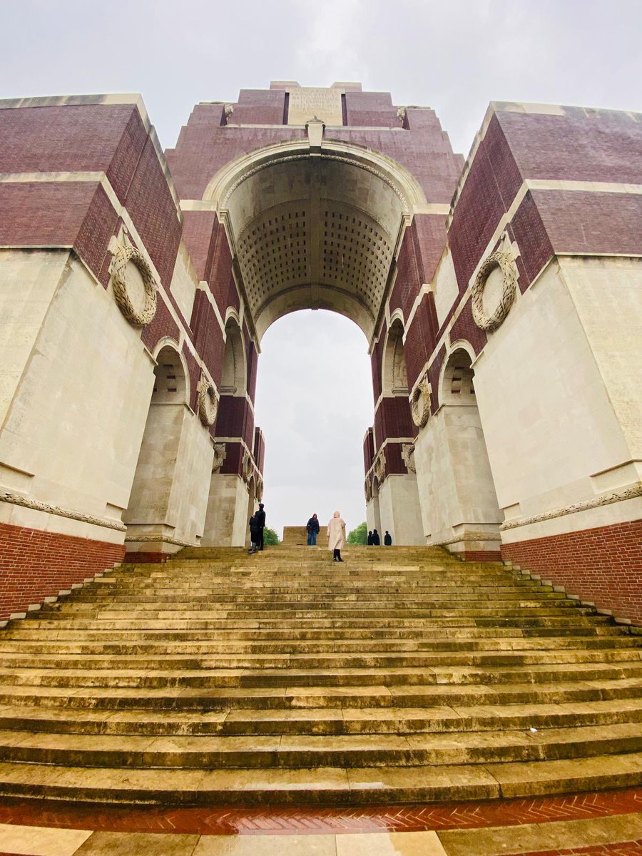 Coach D finished their day on The Somme at Thiepval