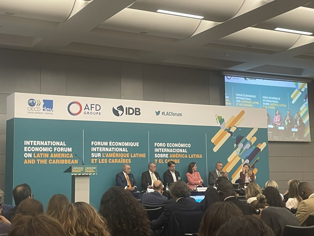 Very interesting discussions here at the <a href="/OECD/">OECD ➡️ Better Policies for Better Lives</a> International Economic Forum on Latin America and the Caribbean #LACforum. Focus is the mobilising of finance to support sustainable development in LAC.
I agree. This is vital if countries in the region are to meet their needs.