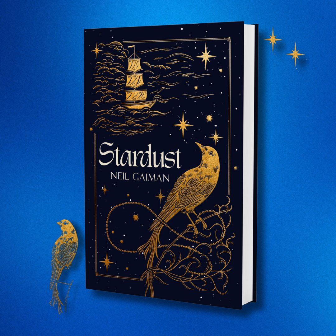 headlinepg's tweet image. To celebrate 25 years of @neilhimself’s beloved classic, STARDUST, we're publishing this very special edition of the novel to mark the occasion. 

With a gorgeous board design and beautiful foil artwork brand new to this edition, this is a must for every book lovers’ shelf. ✨🌟