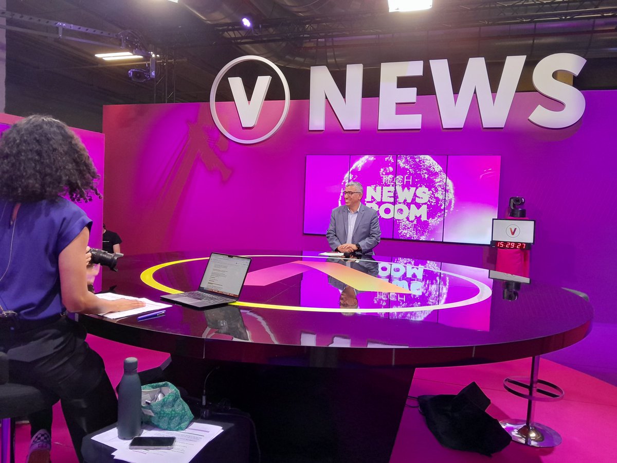 🔊  En direct de @VivaTech !
Notre vice-president @JBenabdillah parle des #innovations en @occitanie et de l'#IA éthique et sociale dans notre société sur #VivatechNews !