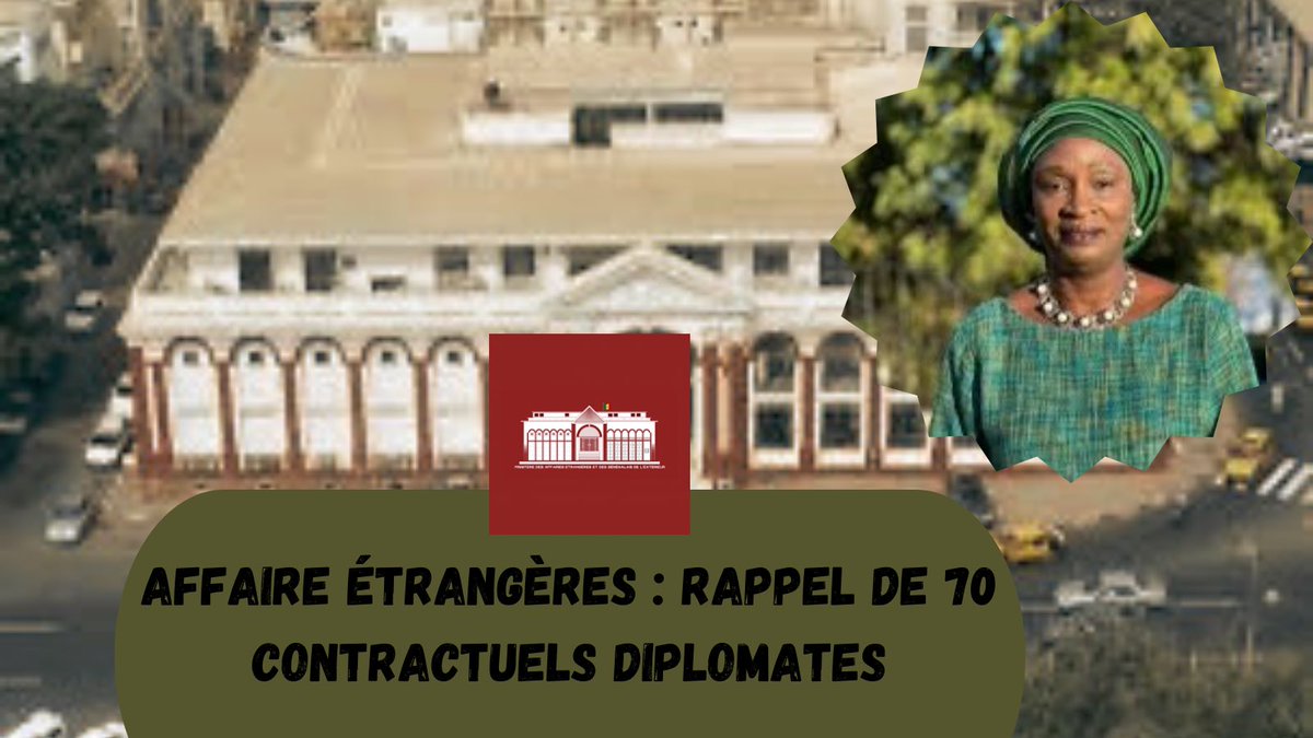 📌🚨Rappel massif de diplomates : une décision controversée du ministère des Affaires étrangères

🔴Le ministère des Affaires étrangères rappelle plus de 70 agents contractuels en poste à l’étranger, suscite des critiques au sein de la diplomatie sénégalaise. Cette mesure, jugée