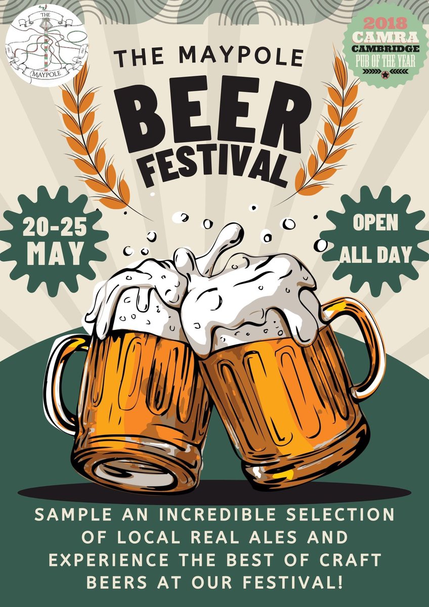 The maypole beer festival open all day!