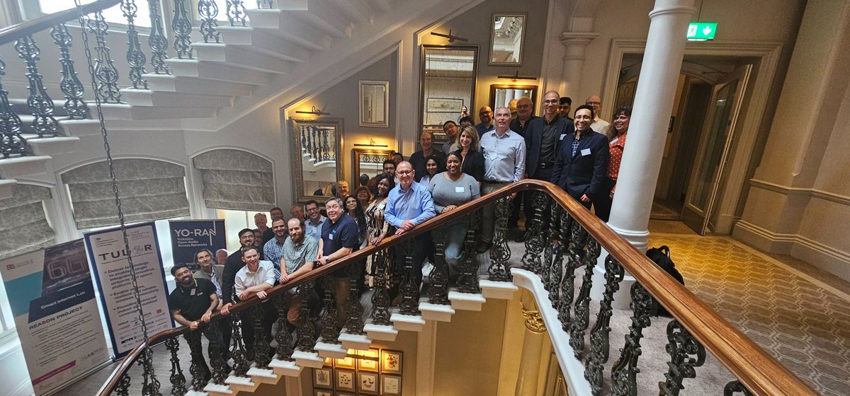 We love a good group photo! Always the sign of a productive and collaborative day 🤝📷😁Great to be meeting with colleagues from TUDOR and YO-RAN discussing our collaborative efforts in the Future Open Networks Research Challenge.