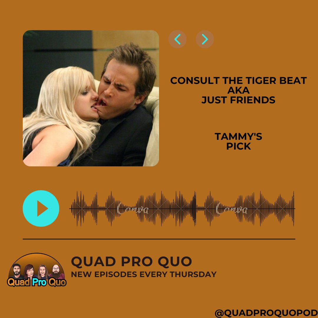 QuadProQuoPod's tweet photo. "God, I wanna lick your skin off!"

🤣 LINK IN BIO 🤣

#justfriends #ryanreynolds #annafaris #podcast #podcasting #podcastlife #podernfamily #filmpodcast #indiepodcast #filmreview #podcastrecommendations #podcastandchill #filmtwitter #listennow #tigerbeat #comedy https://t.co/LWRrymjouq