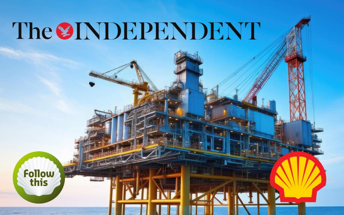 followthis2015's tweet photo. Fifth of Shell investors revolt against its climate strategy 

The Independent | The Shell board faced heated exchanges with investors and protesters during a tense AGM in London on Tuesday. https://t.co/P9Yy7YOwhg
