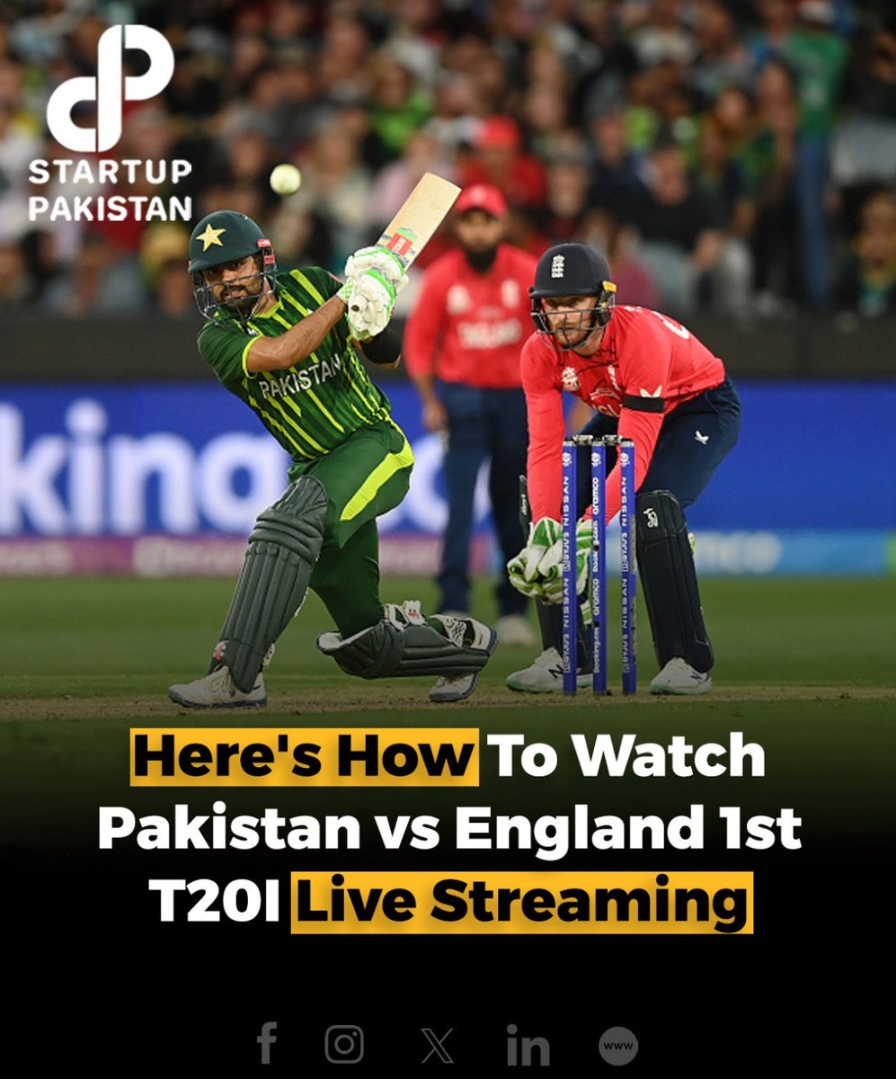 Here’s How To Watch Pakistan vs England 1st T20I Live Streaming Read More Here: startuppakistan.com.pk/heres-how-to-w… #T20I #Pakistan #England #Cricket