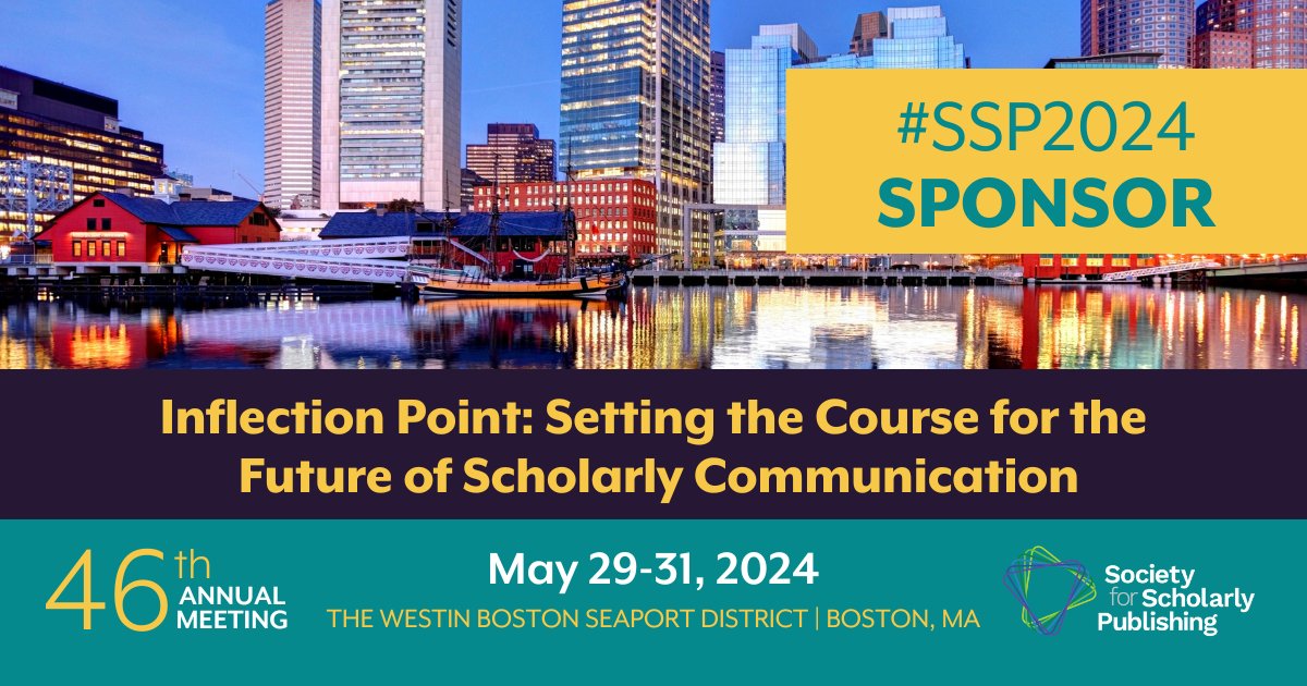 Just one week to go until the annual #SSP2024 meeting in Boston! Drop in to see us anytime in booth 307. We can’t wait to learn what’s top of mind for you as we look ahead to the future of scholarly publishing, together. eu1.hubs.ly/H09d1Vg0
