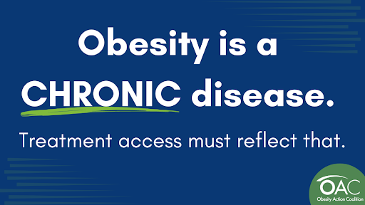 On behalf of the over 42% of Americans living with obesity, we urge @CMSGov @BrooksLaSureCMS to act in accordance with the latest scientific research and other federal agencies and recognize obesity as a complex, chronic disease state. Learn more today: bit.ly/3S8t7RI