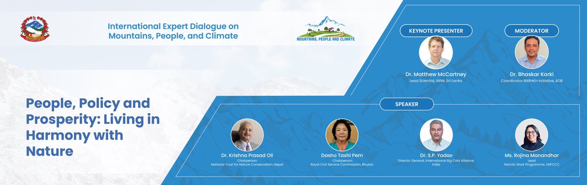 Session IV: People, Policy and Prosperity: Living in Harmony with Nature is on going. 

#MountainsAndBeyond 
#MountainsPeopleAndClimate
#ClimateAction