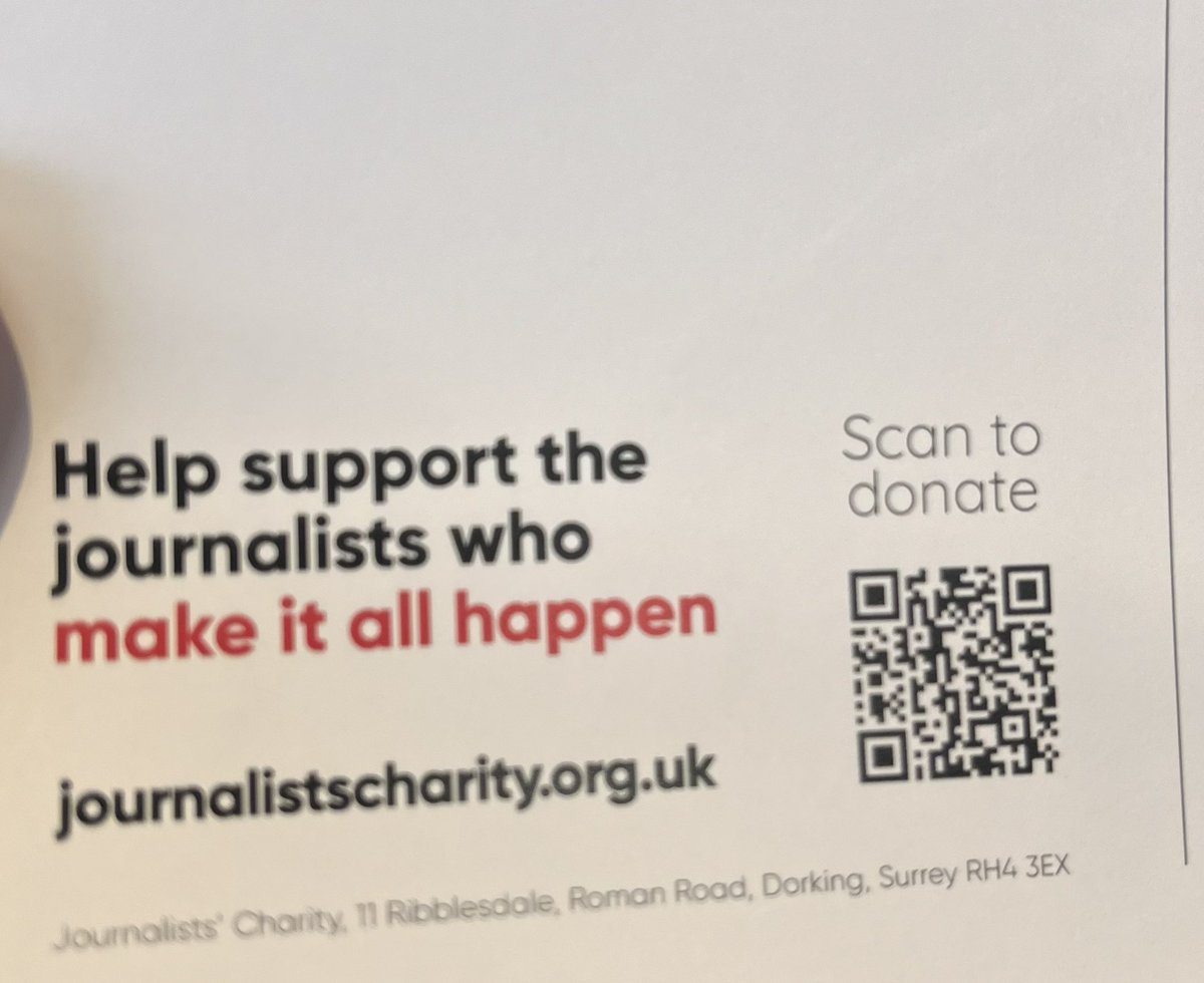 "We want to reach of those who need us" - Mary Kearns tells #newsrw about the work of the <a href="/JournoCharity/">Journalists' Charity</a> (donate/find out more via the QR code)