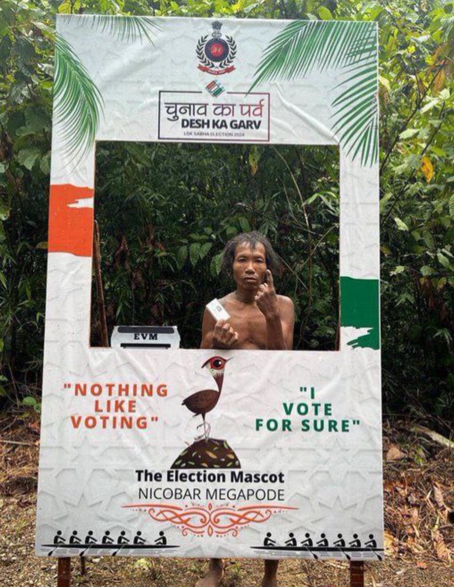 Here is a man from a remote tribe from the Greater Nicobar Islands They voted for the first time ever in Indian elections 1947 से कांग्रेसियो ने किया क्या?