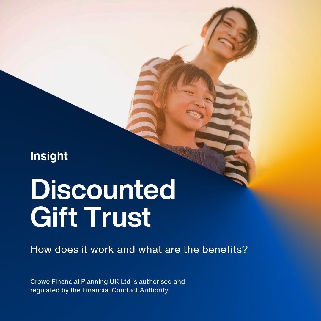 Are you aware of the benefits of a #DiscountedGiftTrust (DGT)? Alex Grimes provides an insight into how a DGT works and how it offers opportunities as part of your financial plan. ℹ ☑ Find out more here👉crowe.com/uk/crowefinanc… #InheritanceTax #IHT #FinancialPlanning