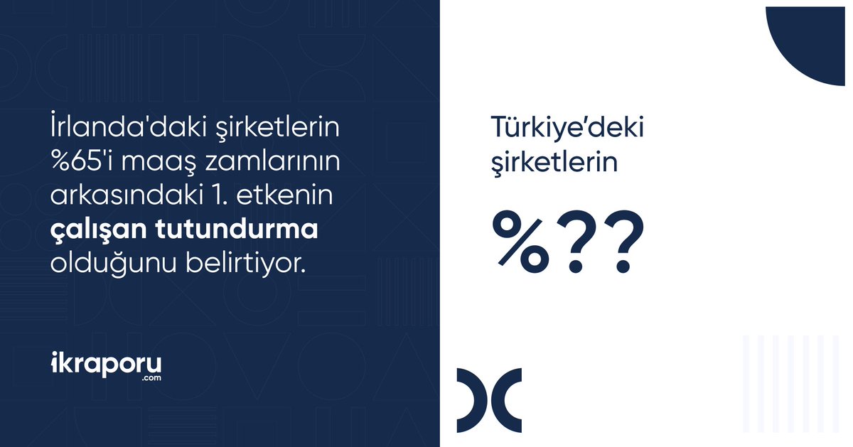 Soru işaretlerini birlikte ortadan kaldırmak için sizi Türkiye’nin en kapsamlı İK araştırmasına davet ediyoruz! 🤩 

Mevcut İK ekosistemini değerlendirip geleceğe yönelik planlar yapmanıza yardımcı olacak bu önemli araştırmaya katkılarınızı bekliyoruz. 👉 ikraporu.com