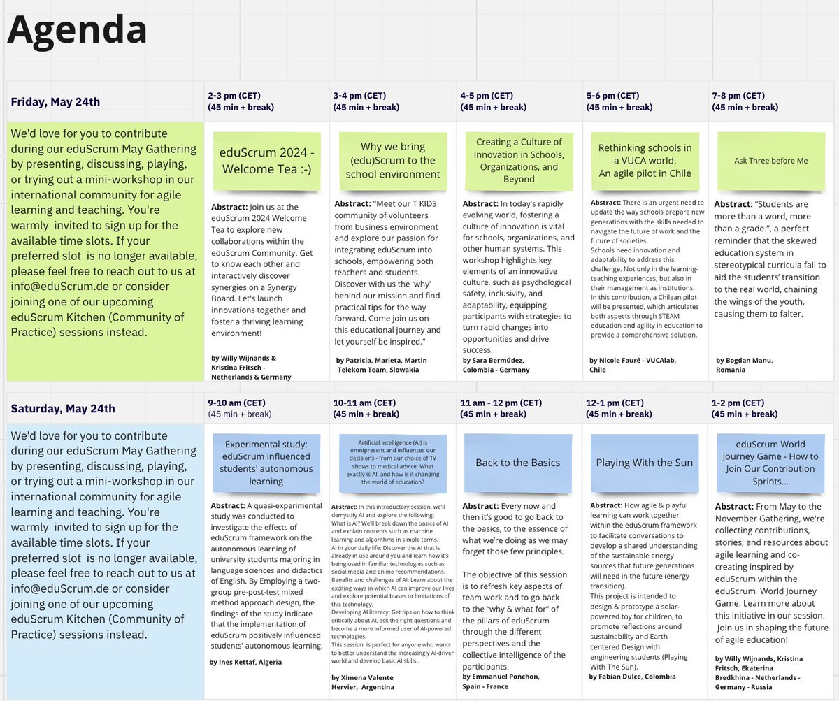 eduScrum tweet media