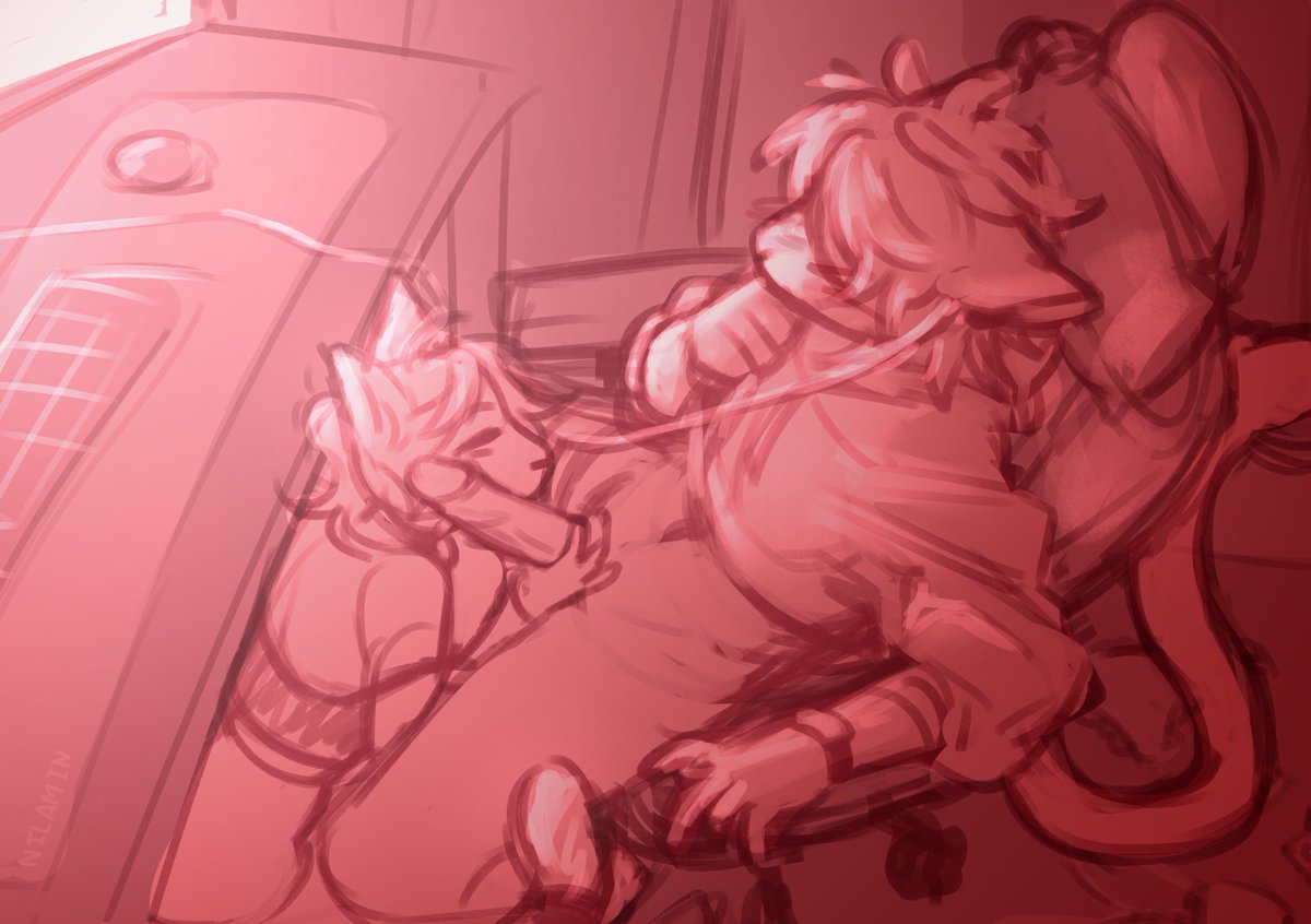 Ami keeps teasing...Poor Char..or happy? ;)

#Sketch #OC