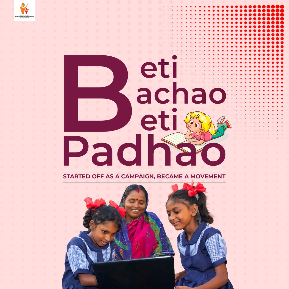 By harnessing the synergies & focusing on convergence, #BetiBachaoBetiPadhao has acted as a force multiplier. Today, #BBBP has become not only a clarion call to society at large for valuing the girl child but also a confidence booster for the girl children themselves @PIBWCD