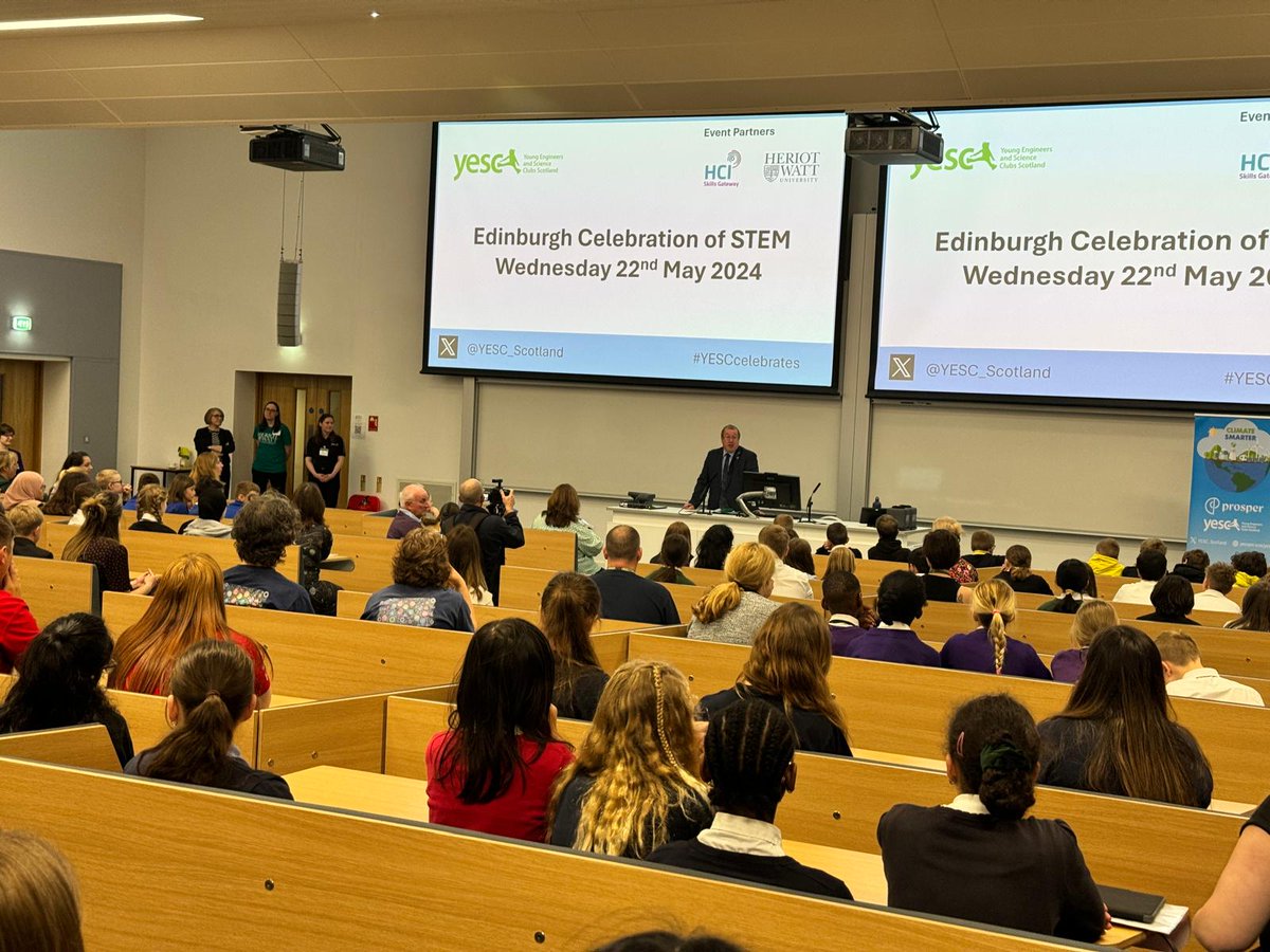 Our Celebration of STEM is underway at @HeriotWattUni. Pupils from across the region will showcase their learning by competing in a series of STEM challenges. Big thanks to our event partners and challenge providers and best of luck to our Young Engineers🏆