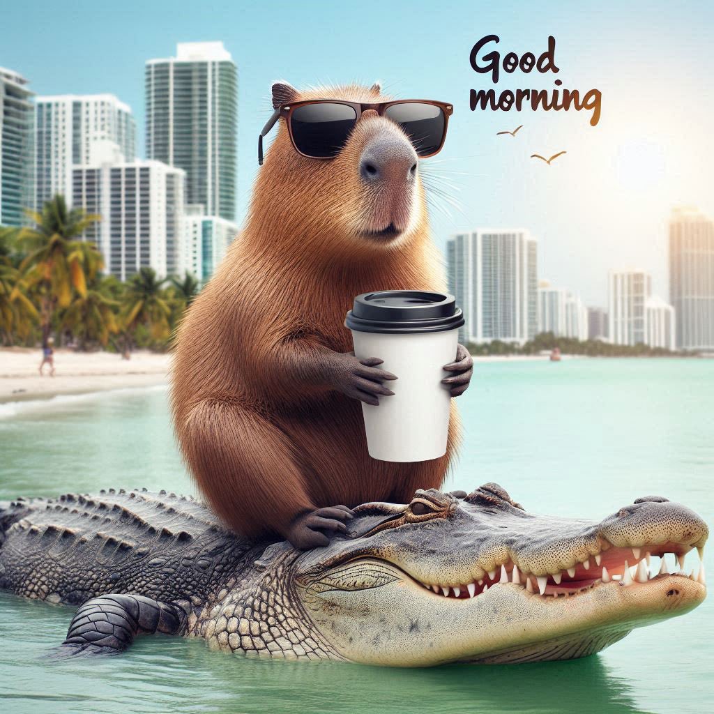 capy on croco tweet media