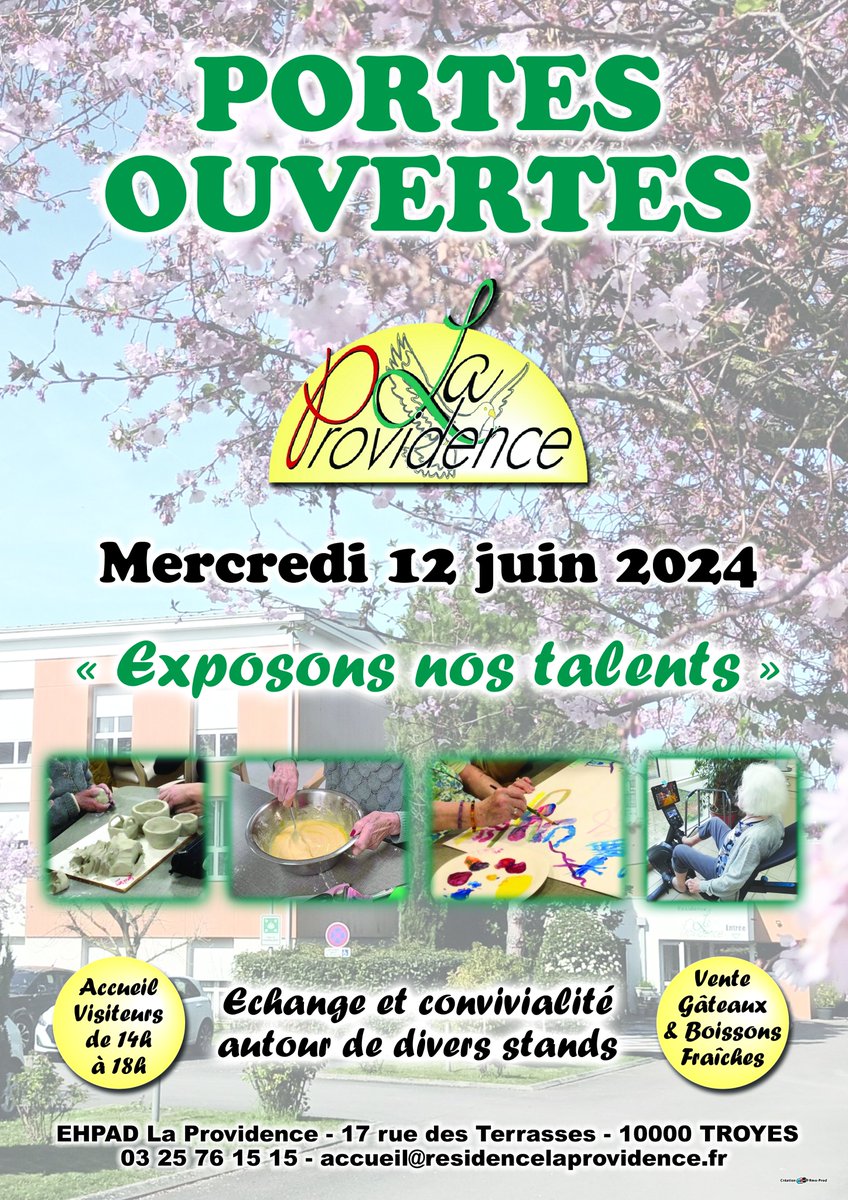 Le  12 juin sera organisé une porte ouverte sur le thème "exposons nos  talents" de 14h à 18h. De nombreux stands artistiques, de quoi se faire  un goûter... Et dans le cadre des Éclaireurs du Tour vous serez  invité à faire un relais sur nos vélos afin de pédaler en "non  stop"