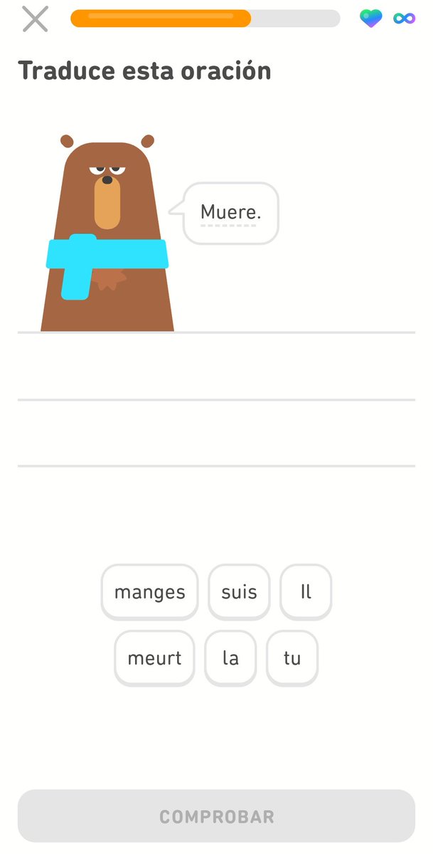 rafaelangelus's tweet photo. Cuando #Duolingo hiela la sangre. https://t.co/02lg8yAiDL