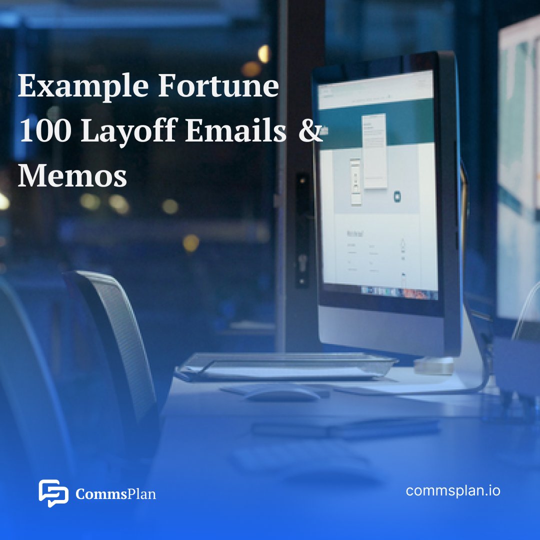 Comms_Plan's tweet photo. 📢 See how CEOs from Amazon, Google, and more handle layoffs! Get 20 sample emails for just $9.99 and master the art of corporate communication.

Visit our website: https://t.co/m8owoNEWuW

#CorporateCommunication #LeadershipSkills #TrendingNow #ViralTips https://t.co/KEyZqBT7uU