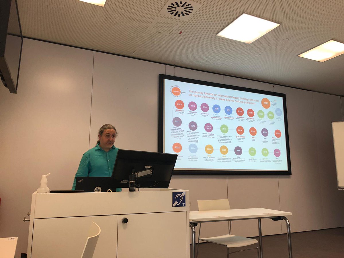 Great experience joining the International Politics & Development seminar at @univienna yesterday to talk about the roles of NGOs in international policy making, using examples from @HighSeasAllianc work on #BBNJ #HighSeasTreaty. Thanks @ArneLa_10 @maripoldata for the invite!