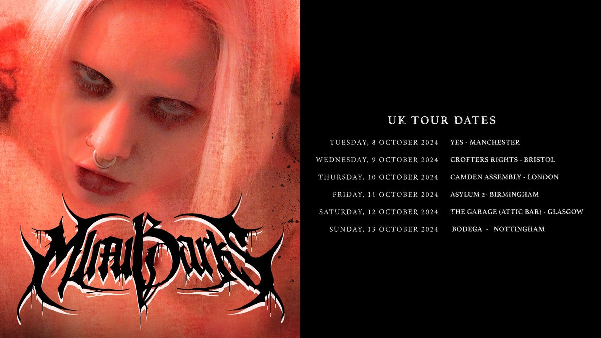 ICYMI: In anticipation of her debut album 'THIS IS DOOM TRAP', @mimi_barks will play Manchester, London & Nottingham this autumn 🖤 Get tickets 👉 livenation.uk/4QqS50RFLcH