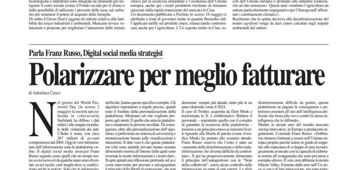 I #socialmedia si stanno trasformando. Da social network sono diventati, appunto, social media e ora, in questa fase di cambiamento, sono diventati luoghi che al loro interno contengono dati e informazioni di centinaia di milioni di utenti. Sono, nel corso del tempo, diventati